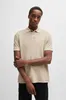 Polo BOSS Prime Regular Fit in cotone marrone chiaro a 2 Anteprima dell’immagine prodotto 10