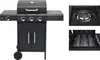 Gasgrill 6kW, 3+1 Brenner, Stahl 106 × 52,8 ×101,6 cm Produktbild-Vorschau 1