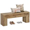 Tribesigns: Panca d'ingresso in legno, stile rustico, alta Anteprima dell’immagine prodotto 9