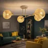 Luxolar LED stropní lampa se 4 žárovkami E27, ratan, boho, Náhled obrázku produktu 6