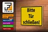 Holzschild Warnschild 18x12cm Bitte Tür schließen Produktbild-Vorschau 3