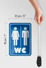 Blechschild Hinweis 12x18cm WC Piktogramm Toilette Produktbild-Vorschau 5