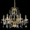 vidaXL Lustre avec perles de cristal Golden Rond 6×E14 Voir les images du produit 11