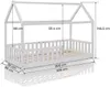 Kinderbett 90x200 mit Rausfallschutz und Lattenrost, Produktbild-Vorschau 6