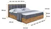 ALTDECOR Boxspringbett LOLLI2 mit Multipocket-Matratze, Produktbild-Vorschau 7