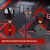 KM-Fit Výškově nastavitelný basketbalový stojan 135–305 cm Náhled obrázku produktu 9