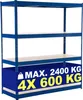 CLP Schwerlastregal 160x60x180 cm blau Produktbild-Vorschau 1