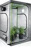 A grow tent with plants inside. Produktbild-Vorschau