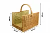 Kaminkorb Holzkorb Kaminholzkorb aus Weide mit Jute 45 cm Produktbild-Vorschau 3
