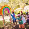 Relaxdays Regenbogen Pinata zum Aufhängen, für Kinder, Produktbild-Vorschau 5