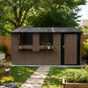 Tuinhuis van verzinkt staal, 359,4 cm x 284,2 cm (10,21 Productafbeelding-voorbeeld 15