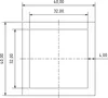 Riggatec Alu-Rohr Vierkant 40x40x4mm Länge 1,0 mtr. Produktbild-Vorschau 3