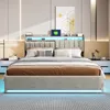 Postel NONEFT, 140 x 190 cm, dvojlôžko s LED osvetlením a Náhľad obrázku produktu 9