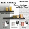 tømmermann Wandregal mit Baumkante Schweberegal massiv Produktbild-Vorschau 4
