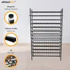 A product image showcasing a tall, multi-tiered metal wine rack. Náhled obrázku produktu