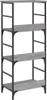 vidaXL Regál na knihy Grey Sonoma 50x33x117,5 cm odvodený Náhľad obrázku produktu 6