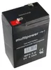 Batería Multipower MP4.5-6 de plomo con conectores Faston Vista previa de la imagen del producto 10