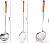 Wok-Schaber und Schaumlöffel-Werkzeugset, Holzgriff, Produktbild-Vorschau 3