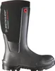 A single black Dunlop safety boot is shown against a white background. Produktbild-Vorschau