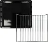 vhbw Backblech, Gitterrost (2-tlg. Set) Ersatz für Produktbild-Vorschau 1