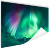 MuchoWow® Poster Nordlichter - Alaska - Berge 180x120 cm - Produktbild-Vorschau 1
