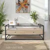 A modern living room setting with a sideboard, plants, and artwork. Produktbild-Vorschau