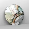 Wanduhr - Rund - Glasuhr - Yacht Segeln So - 40x40cm - Produktbild-Vorschau 4