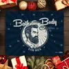 An advent calendar with a masculine design, featuring a stylized illustration of a man with a beard, surrounded by festive decorations like gift boxes and pine branches. Produktbild-Vorschau