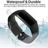 Strap-it Fitbit Charge 3 Armband Silikon (Schwarz) - Große: Produktbild-Vorschau 4