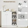 HOMCOM Schuhschrank mit 4 Fächer Schuhregal Kommode Produktbild-Vorschau 6