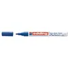A blue Edding marker with its cap off, placed next to it on a white background. Produktbild-Vorschau