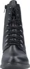 A close-up front view of a black lace-up boot. Podgląd zdjęcia produktu