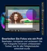 A tablet displaying photo editing software with a woman's portrait as the subject. Produktbild-Vorschau