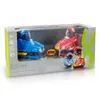 A product box containing two toy bumper cars, one blue and one red, with smaller toy cars depicted on the front. Produktbild-Vorschau