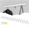 A white coat rack with multiple hooks is shown, with a jacket hanging on one of the hooks. Produktbild-Vorschau