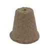 A single, brown, biodegradable seedling pot is shown against a white background. Produktbild-Vorschau