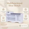 MYMAI Schuhbank mit Sitzkissen, 3 Aufbewahrungsfächern und Produktbild-Vorschau 7