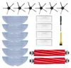A collection of cleaning accessories for a robot vacuum cleaner, laid out on a white background. Produktbild-Vorschau