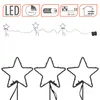 3.06 Gartenstecker Sterne 3er mit gold LED - 30 LED / ca. Produktbild-Vorschau 3