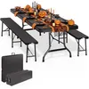 CASARIA Bierzeltgarnitur 180 cm 3-teilig für 8 Personen Produktbild-Vorschau 1
