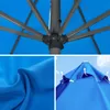 Sonnenschirm 3,5m rund blau Garten Balkon knickbar mit Produktbild-Vorschau 6