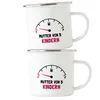 Mutter von 5 Kindern Emaille Tasse Lustig Energielos Tank Produktbild-Vorschau 2
