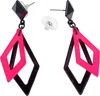 Orecchini di diamanti rosa e neri al neon - Accessori anni Anteprima dell’immagine prodotto 1