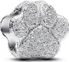 A close-up, studio shot of a silver Pandora charm shaped like a paw print. Anteprima dell’immagine prodotto