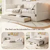 Flieks Polsterbett 90x200cm mit Ausziehbett, Schlafsofa Produktbild-Vorschau 6