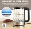 GOURMETmaxx Glas-Wasserkocher in zeitlosem Edelstahl-Design Produktbild-Vorschau 11