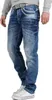 Cipo & Baxx Herren Regular Fit Jeans Stonewashed C1127 Blue Produktbild-Vorschau 2
