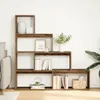 vidaXL Libreria divisoria a 4 livelli in legno vecchio Anteprima dell’immagine prodotto 3