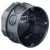 A black plastic junction box with multiple circular openings and internal compartments, shown against a white background. Anteprima dell’immagine prodotto