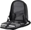 The image shows the inside of an open black backpack, with two laptops placed inside a compartment. Produktbild-Vorschau